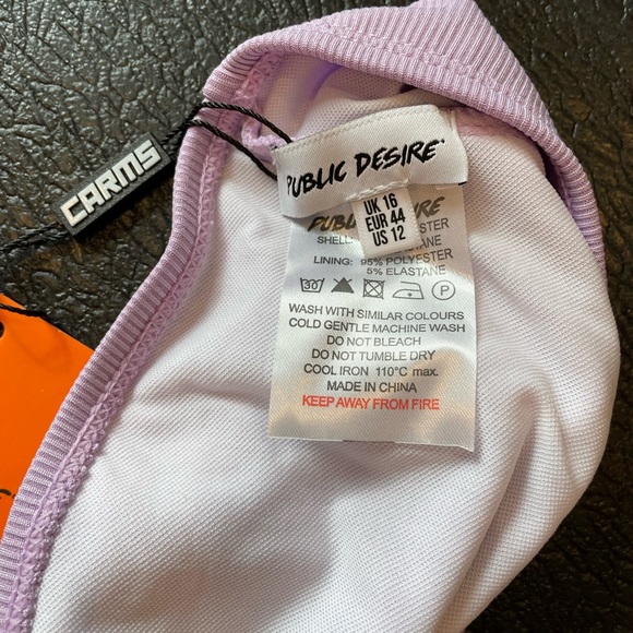 Public Desire x CARMS Bikini top ribbed lavender - Picture 6 of 11